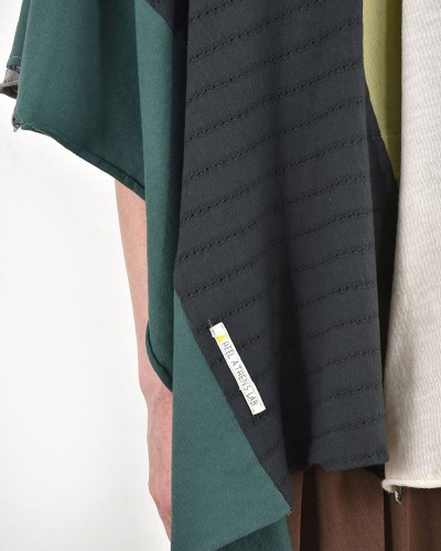 HEEL ΤΡΙΚΟΤ ΠΟΝΤΣΟ PATCHWORK  "WINDER SUN" - 54-000005