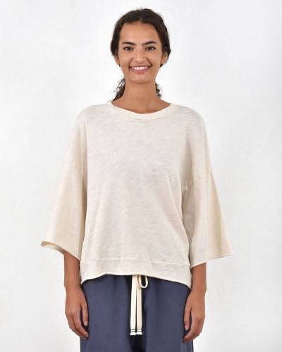 HEEL ΤΡΙΚΟΤ ΜΠΛΟΥΖΑ ΜΕ ΚΟΨΙΜΑΤΑ - 54-106004