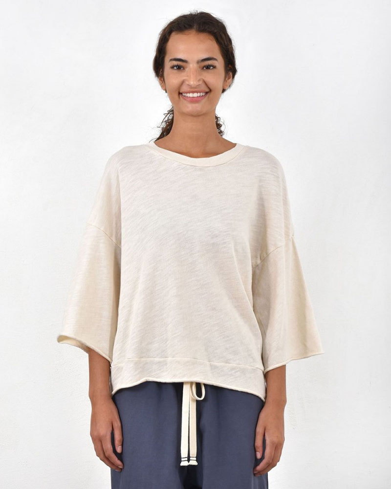 HEEL ΤΡΙΚΟΤ ΜΠΛΟΥΖΑ ΜΕ ΚΟΨΙΜΑΤΑ - 54-106004