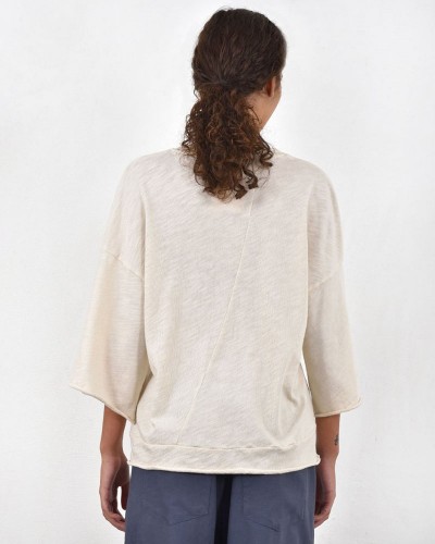 HEEL ΤΡΙΚΟΤ ΜΠΛΟΥΖΑ ΜΕ ΚΟΨΙΜΑΤΑ - 54-106004