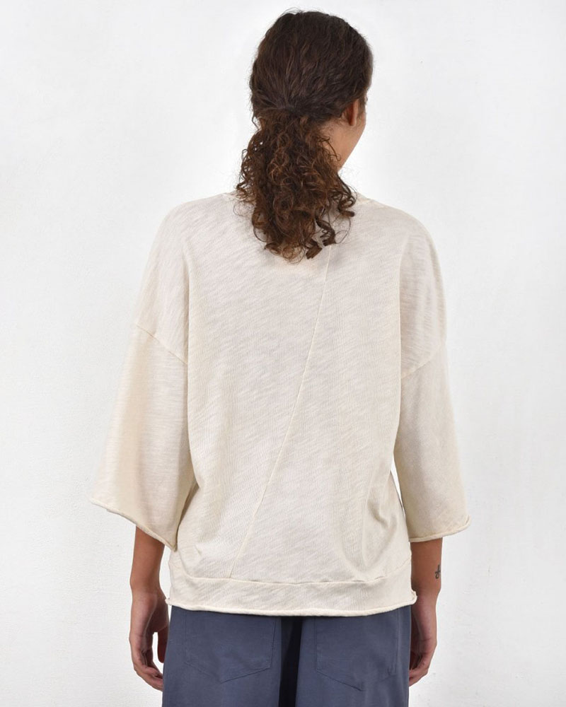 HEEL ΤΡΙΚΟΤ ΜΠΛΟΥΖΑ ΜΕ ΚΟΨΙΜΑΤΑ - 54-106004