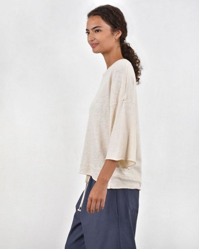 HEEL ΤΡΙΚΟΤ ΜΠΛΟΥΖΑ ΜΕ ΚΟΨΙΜΑΤΑ - 54-106004