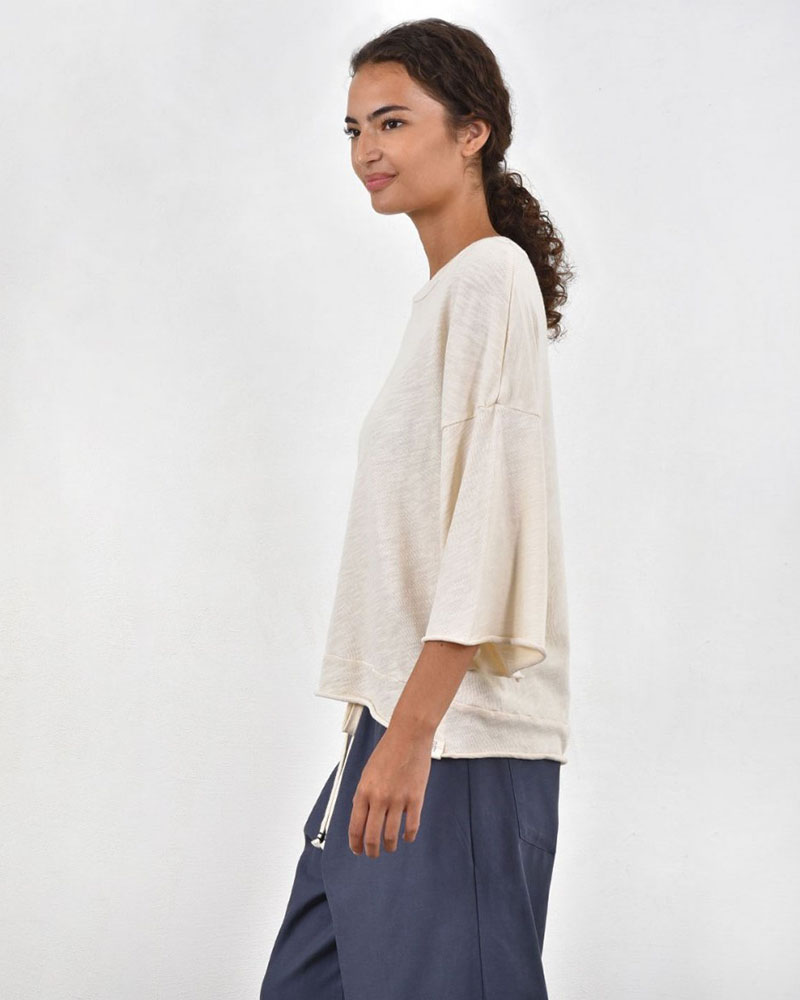 HEEL ΤΡΙΚΟΤ ΜΠΛΟΥΖΑ ΜΕ ΚΟΨΙΜΑΤΑ - 54-106004