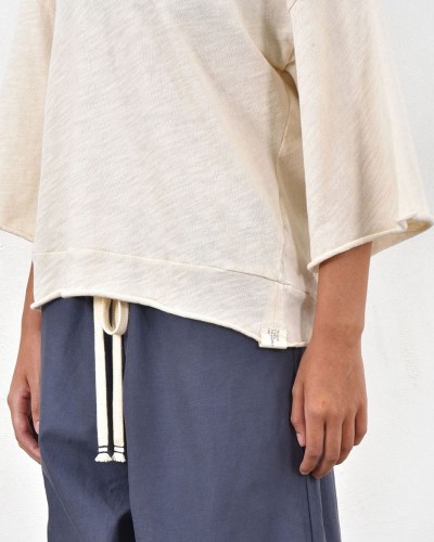 HEEL ΤΡΙΚΟΤ ΜΠΛΟΥΖΑ ΜΕ ΚΟΨΙΜΑΤΑ - 54-106004