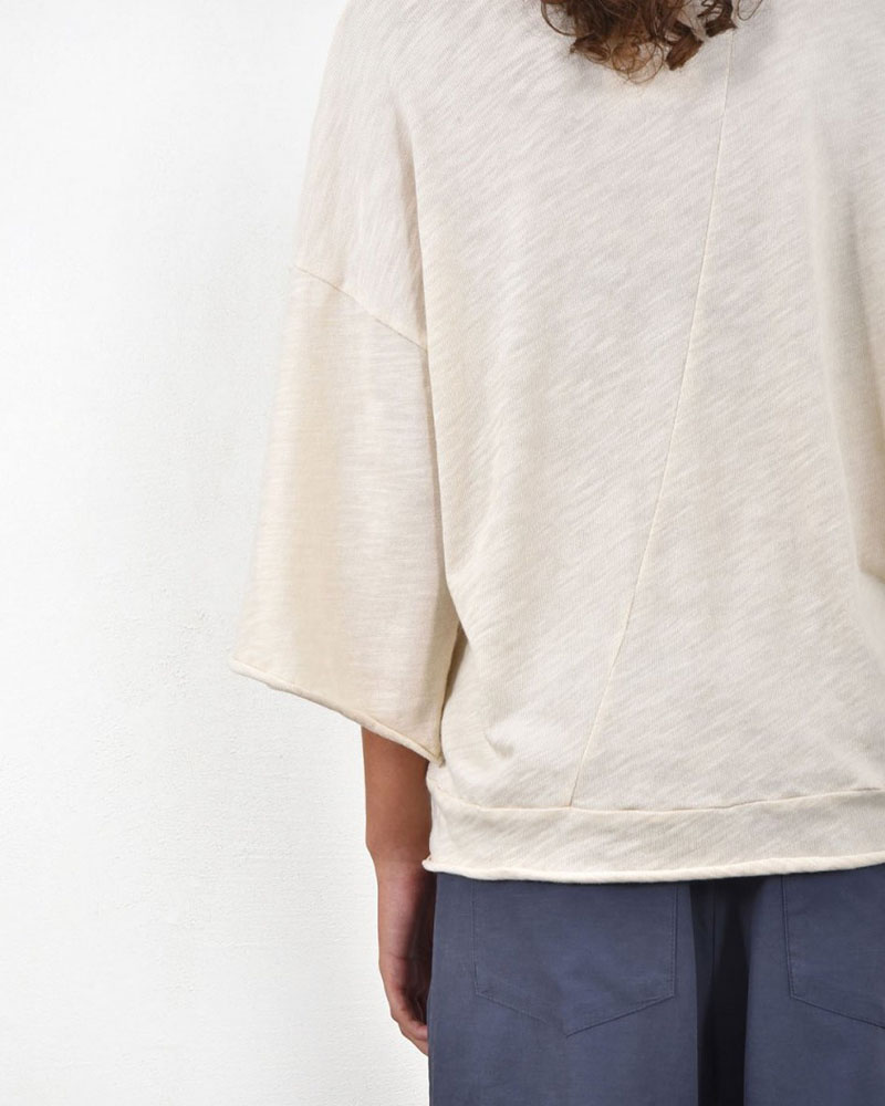 HEEL ΤΡΙΚΟΤ ΜΠΛΟΥΖΑ ΜΕ ΚΟΨΙΜΑΤΑ - 54-106004