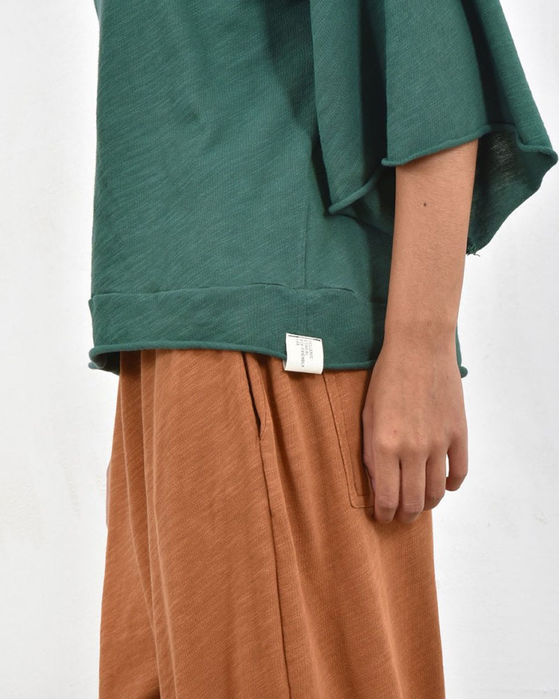 HEEL ΤΡΙΚΟΤ ΜΠΛΟΥΖΑ ΜΕ ΚΟΨΙΜΑΤΑ - 54-106004