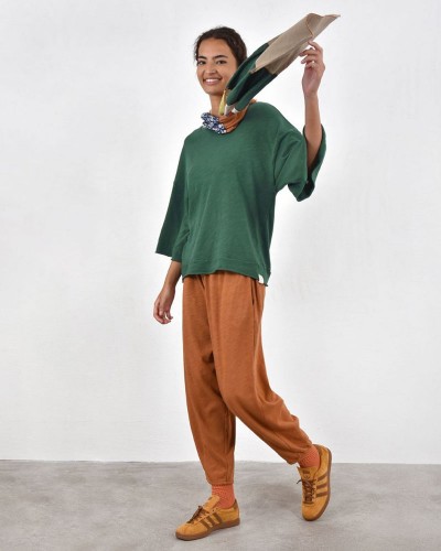 HEEL ΤΡΙΚΟΤ ΜΠΛΟΥΖΑ ΜΕ ΚΟΨΙΜΑΤΑ - 54-106004