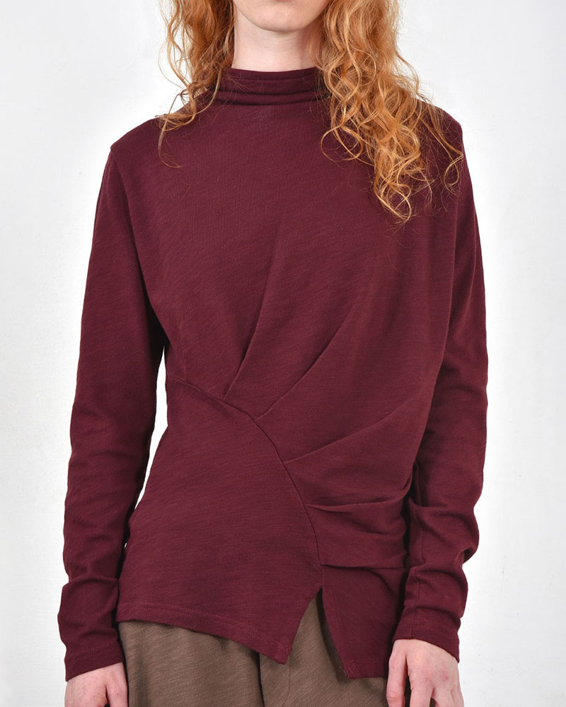 HEEL ΤΡΙΚΟΤ ΜΠΛΟΥΖΑ ΖΙΒΑΓΚΟ ΜΕ ΠΙΕΤΕΣ - 54-106008