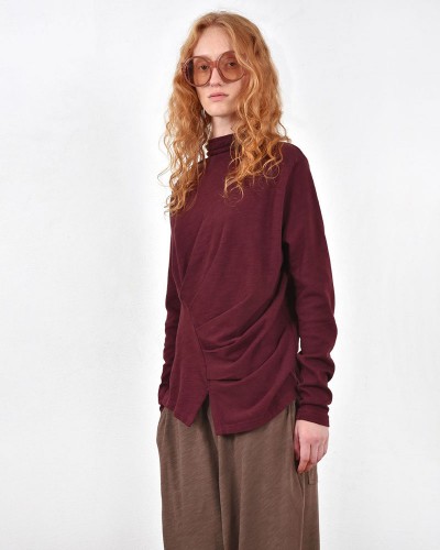 HEEL ΤΡΙΚΟΤ ΜΠΛΟΥΖΑ ΖΙΒΑΓΚΟ ΜΕ ΠΙΕΤΕΣ - 54-106008