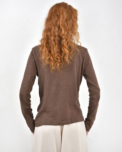 HEEL ΤΡΙΚΟΤ ΜΠΛΟΥΖΑ ΖΙΒΑΓΚΟ ΜΕ ΠΙΕΤΕΣ - 54-106008