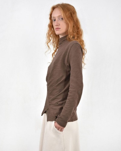 HEEL ΤΡΙΚΟΤ ΜΠΛΟΥΖΑ ΖΙΒΑΓΚΟ ΜΕ ΠΙΕΤΕΣ - 54-106008