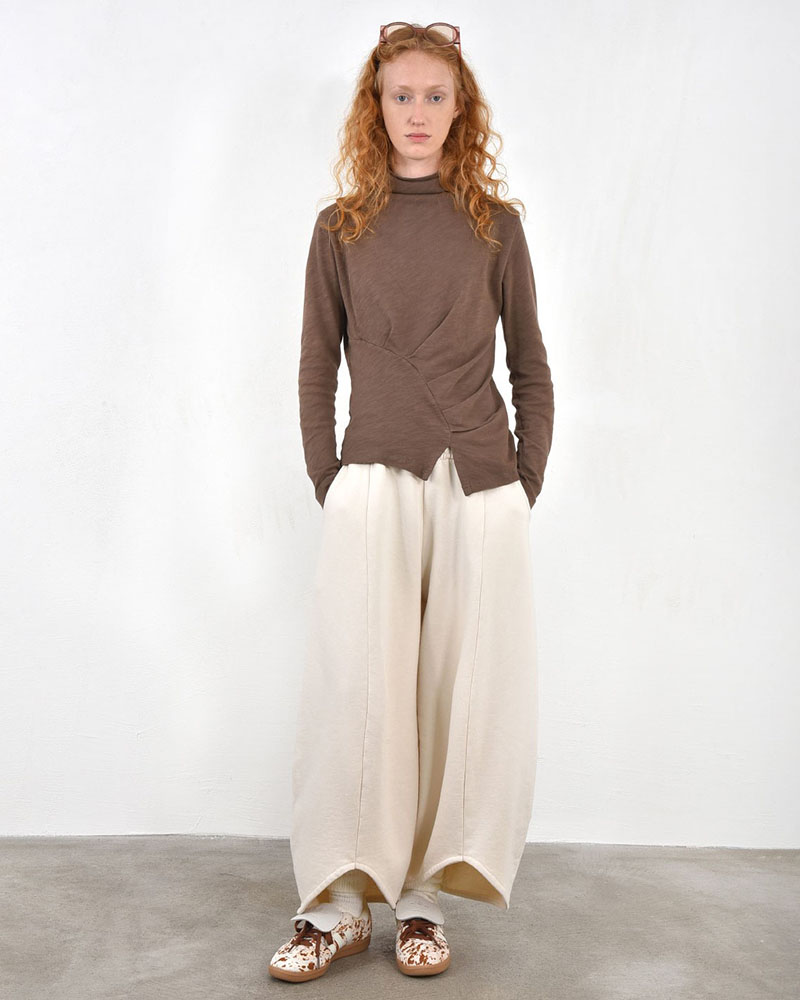 HEEL ΤΡΙΚΟΤ ΜΠΛΟΥΖΑ ΖΙΒΑΓΚΟ ΜΕ ΠΙΕΤΕΣ - 54-106008