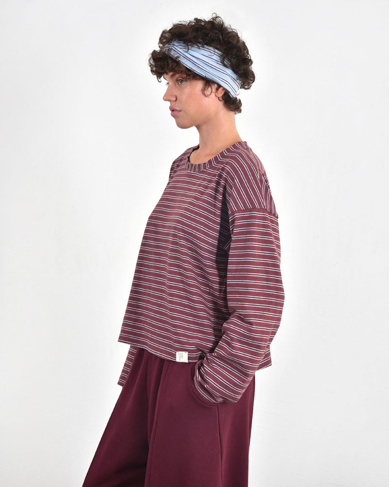 HEEL ΜΑΚΟ ΡΙΓΕ ΜΠΛΟΥΖΑ ΦΑΡΔΙΑ ΛΑΙΜΟΚΟΨΗ - 54-152001