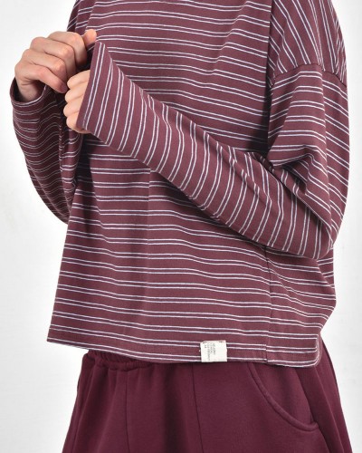 HEEL ΜΑΚΟ ΡΙΓΕ ΜΠΛΟΥΖΑ ΦΑΡΔΙΑ ΛΑΙΜΟΚΟΨΗ - 54-152001