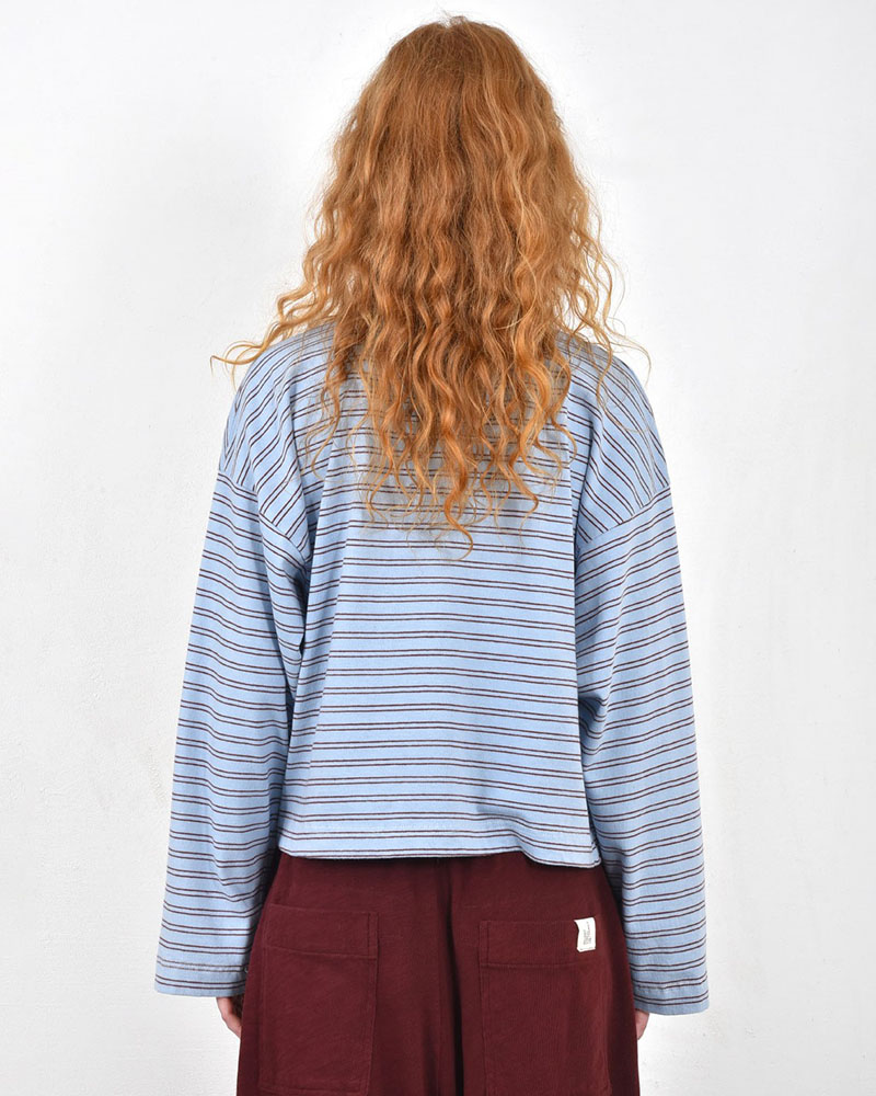 HEEL ΜΑΚΟ ΡΙΓΕ ΜΠΛΟΥΖΑ ΦΑΡΔΙΑ ΛΑΙΜΟΚΟΨΗ - 54-152001