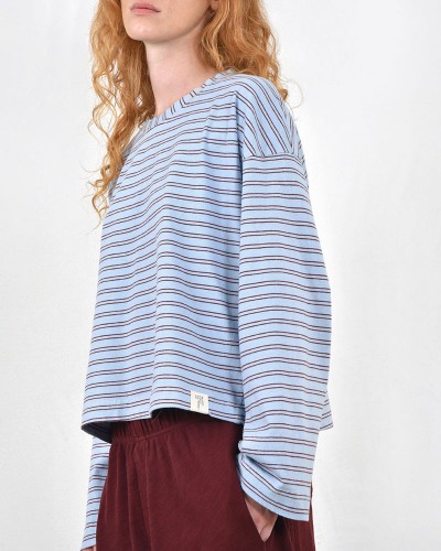 HEEL ΜΑΚΟ ΡΙΓΕ ΜΠΛΟΥΖΑ ΦΑΡΔΙΑ ΛΑΙΜΟΚΟΨΗ - 54-152001