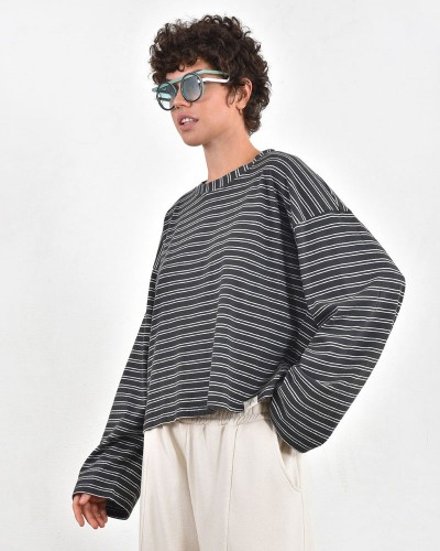 HEEL ΜΑΚΟ ΡΙΓΕ ΜΠΛΟΥΖΑ ΦΑΡΔΙΑ ΛΑΙΜΟΚΟΨΗ - 54-152001