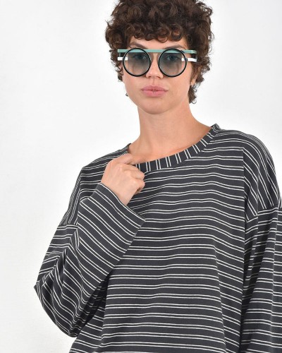 HEEL ΜΑΚΟ ΡΙΓΕ ΜΠΛΟΥΖΑ ΦΑΡΔΙΑ ΛΑΙΜΟΚΟΨΗ - 54-152001