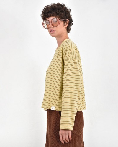 HEEL ΜΑΚΟ ΡΙΓΕ ΜΠΛΟΥΖΑ ΦΑΡΔΙΑ ΛΑΙΜΟΚΟΨΗ - 54-152001