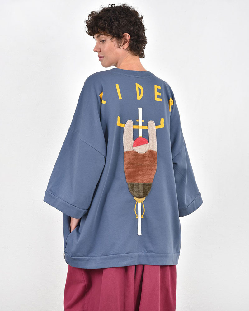 HEEL ΦΟΥΤΕΡ ΣΤΑΘΕΡΟ ΜΠΛΟΥΖA OVERSIZE "BIKER" - 54-205003