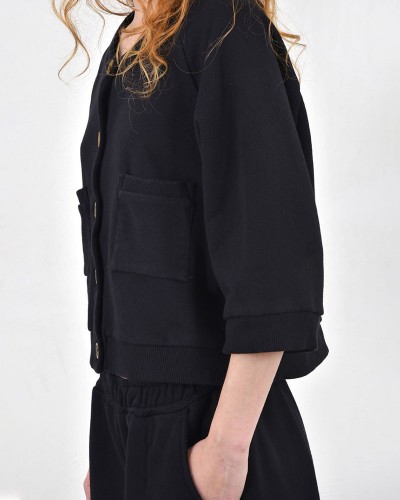 HEEL ΦΟΥΤΕΡ CROP TOP ΖΑΚΕΤΑΚΙ ΜΕ ΤΣΕΠΕΣ - 54-208002