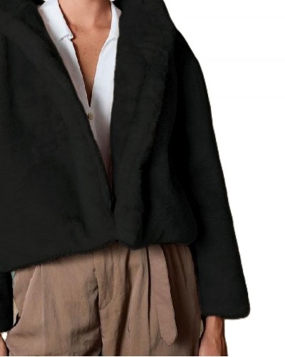 BISTON B' Γυναικείο κοντό μπουφάν απο συνθετική γουνα - 54-101-073