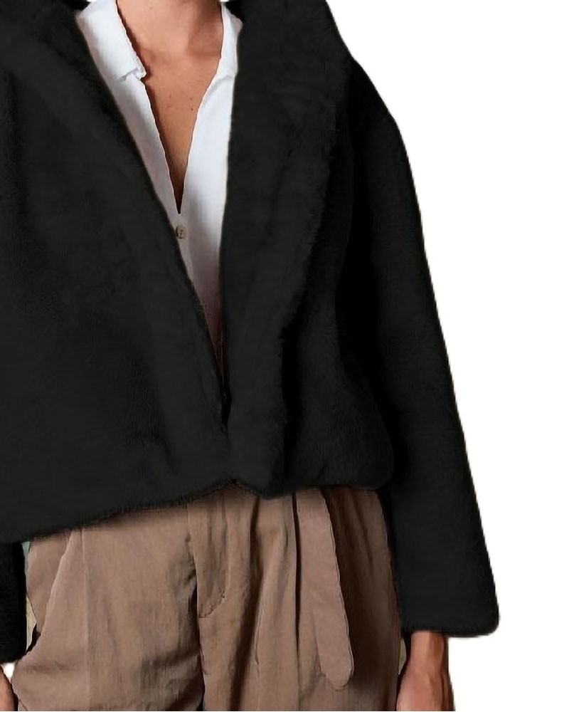 BISTON B' Γυναικείο κοντό μπουφάν απο συνθετική γουνα - 54-101-073