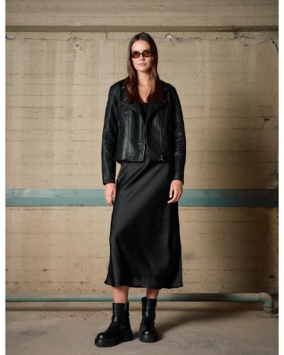 BISTON B' Γυναικείο κοντό πανωφόρι από δερματίνη - 54-101-080