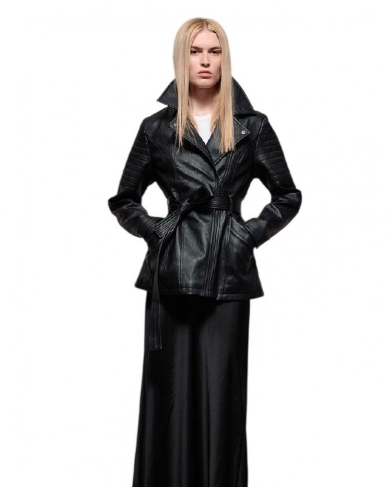 SPLENDID S' Γυναικείο demi πανωφόρι από δερματίνη - 54-101-084