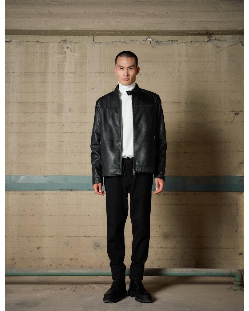 BISTON B' Ανδρικό πανωφόρι από δερματίνη - 54-201-007