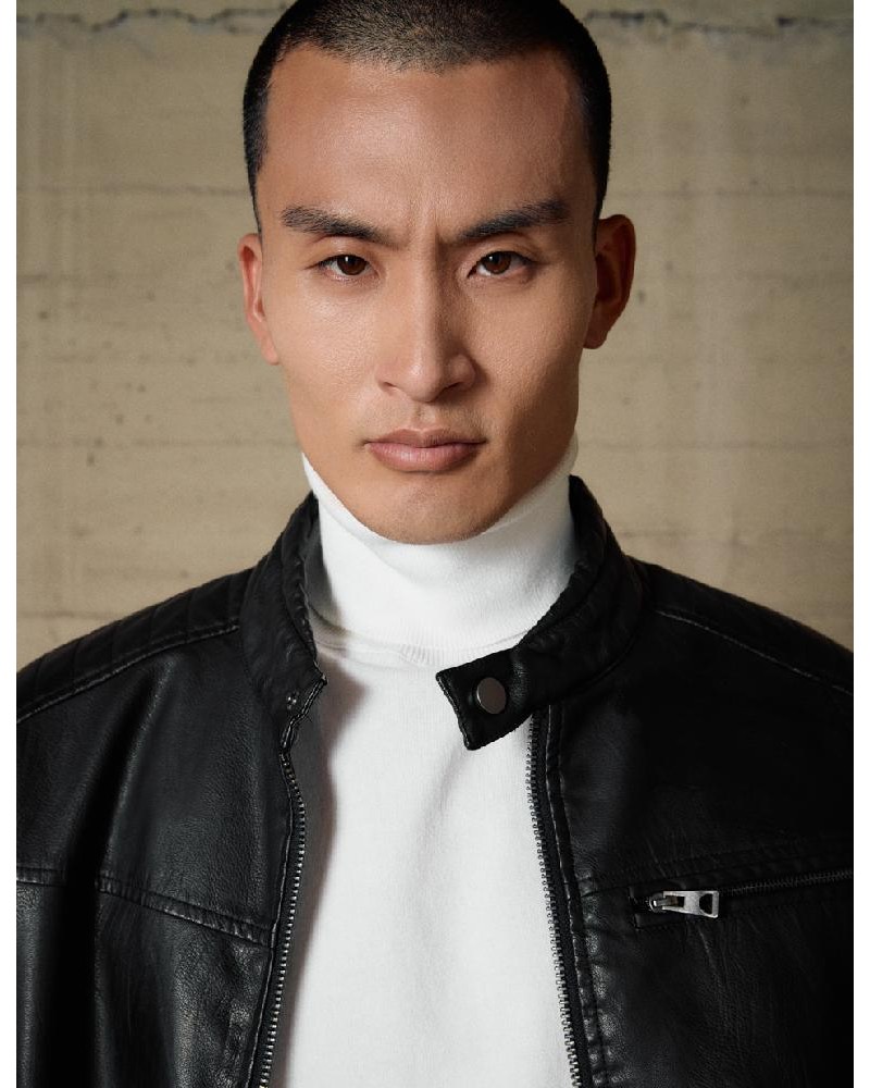 BISTON B' Ανδρικό πανωφόρι από δερματίνη - 54-201-007