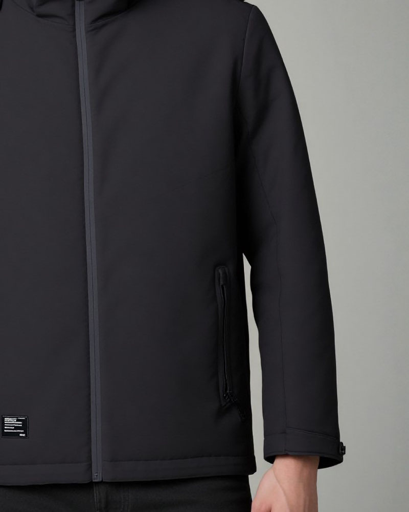 BISTON B' Ανδρικό κοντό μπουφάν με κουκούλα  δυο τεμαχίων με αποσπώμενο εσωτερικό - 54-201-051