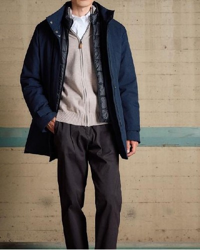 BISTON B' Ανδρικό demi μπουφάν με κουκούλα - 54-201-054