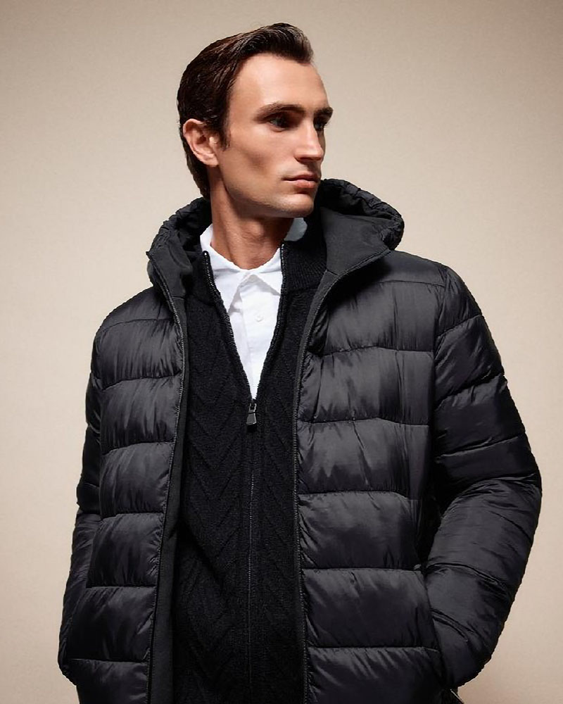 SPLENDID S' Ανδρικό κοντό μπουφάν με κουκούλα διπλής όψης - 54-201-078