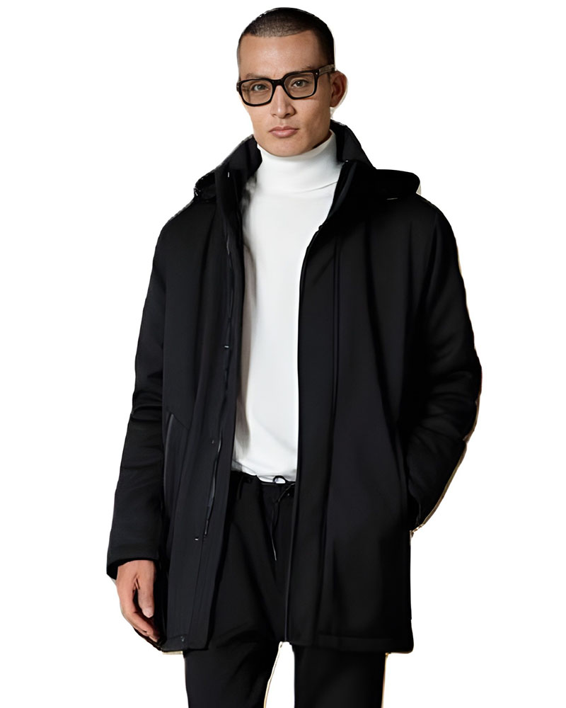 BISTON B' Ανδρικό demi παλτό με κουκούλα - 54-201-084