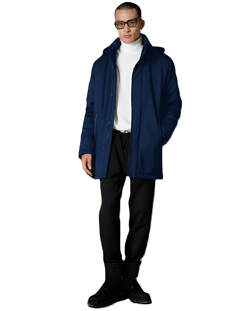 BISTON B' Ανδρικό demi παλτό με κουκούλα - 54-201-084