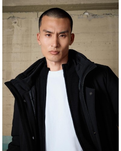 BISTON B' Ανδρικό demi μπουφάν με ενσωματωμένη κουκούλα - 54-201-101