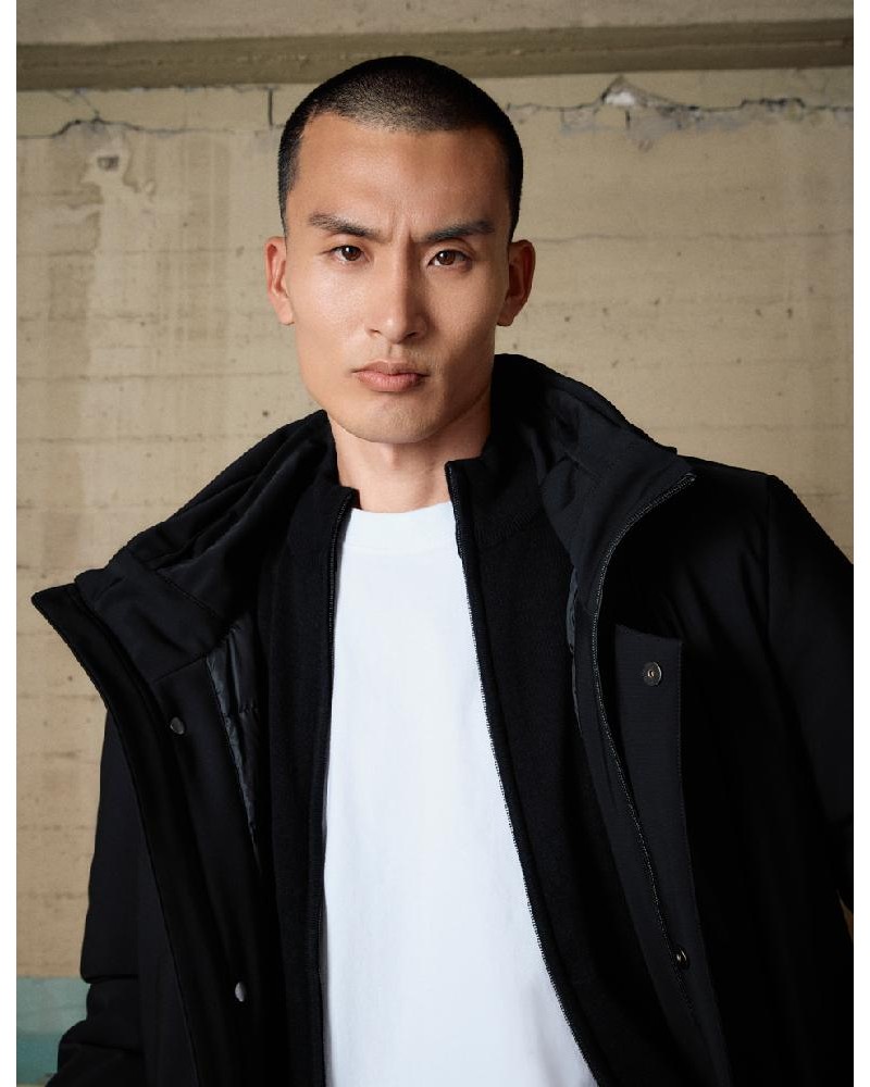 BISTON B' Ανδρικό demi μπουφάν με ενσωματωμένη κουκούλα - 54-201-101