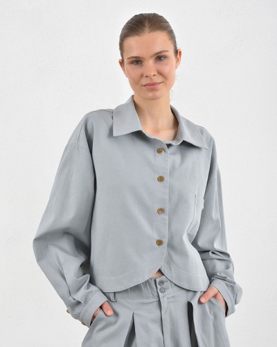 HEEL ΚΑΠΑΡΝΤΙΝΑ LCL ΠΟΥΚΑΜΙΣΟ CROPPED TOP - 55-169002