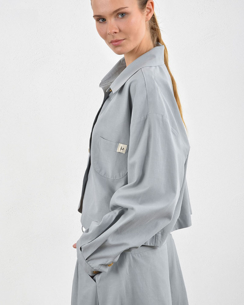 HEEL ΚΑΠΑΡΝΤΙΝΑ LCL ΠΟΥΚΑΜΙΣΟ CROPPED TOP - 55-169002