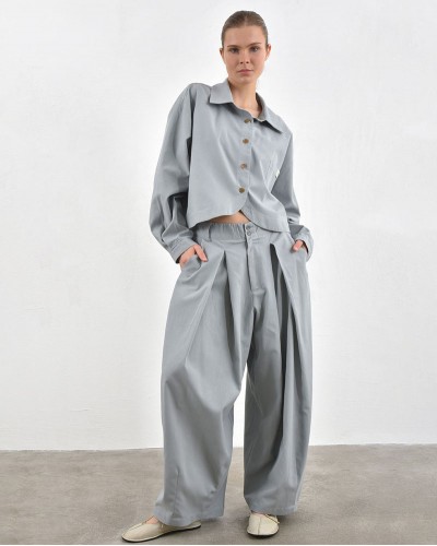 HEEL ΚΑΠΑΡΝΤΙΝΑ LCL ΠΟΥΚΑΜΙΣΟ CROPPED TOP - 55-169002