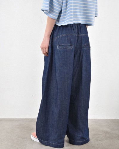 HEEL DENIM  ΠΑΝΤΕΛΟΝΙ ΜΕ ΜΠΑΣΚΑ - 55-183001