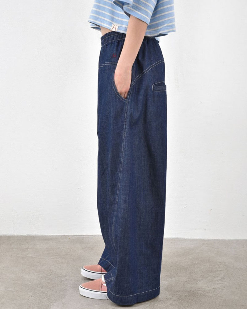 HEEL DENIM  ΠΑΝΤΕΛΟΝΙ ΜΕ ΜΠΑΣΚΑ - 55-183001