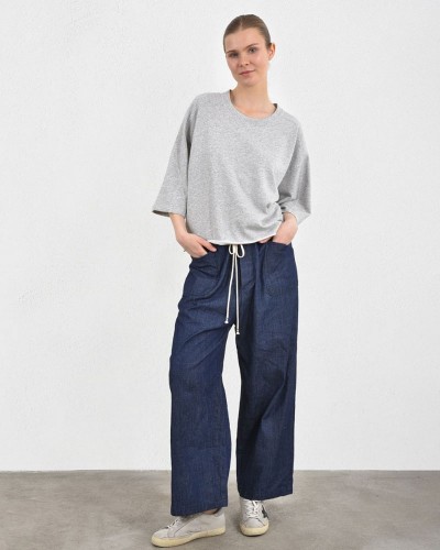 HEEL DENIM  ΠΑΝΤΕΛΟΝΙ ΜΕ ΠΑΤΙΛΕΤΑ ΚΟΥΜΠΙΑ UNISEX - 55-183002