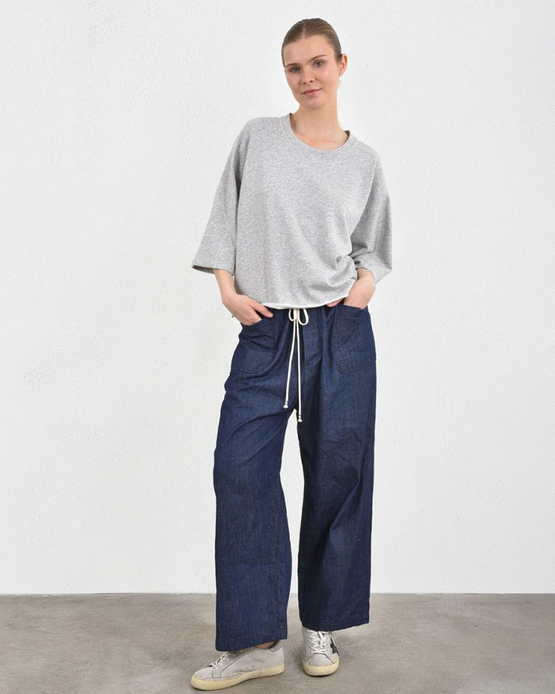 HEEL DENIM  ΠΑΝΤΕΛΟΝΙ ΜΕ ΠΑΤΙΛΕΤΑ ΚΟΥΜΠΙΑ UNISEX - 55-183002