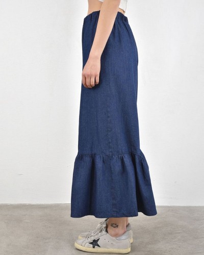 HEEL DENIM ΠΑΝΤΕΛΟΝΙ ΜΕ ΒΟΛΑΝ - 55-190001