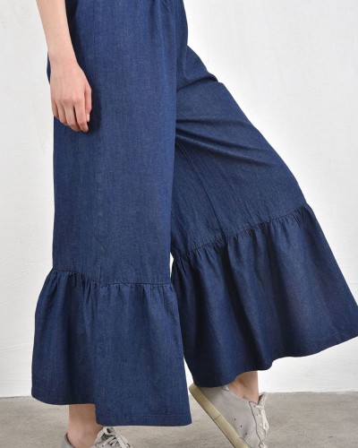 HEEL DENIM ΠΑΝΤΕΛΟΝΙ ΜΕ ΒΟΛΑΝ - 55-190001