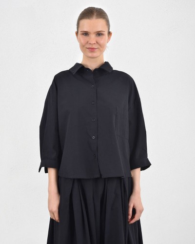 HEEL ΠΟΠΛΙΝΑ CRINGLE ΠΟΥΚΑΜΙΣΟ CROPPED TOP - 55-193002