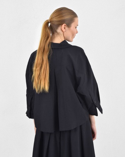 HEEL ΠΟΠΛΙΝΑ CRINGLE ΠΟΥΚΑΜΙΣΟ CROPPED TOP - 55-193002