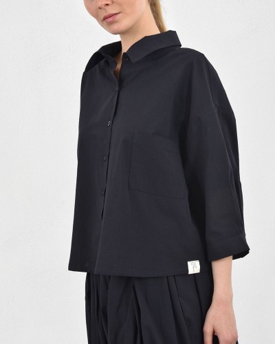 HEEL ΠΟΠΛΙΝΑ CRINGLE ΠΟΥΚΑΜΙΣΟ CROPPED TOP - 55-193002